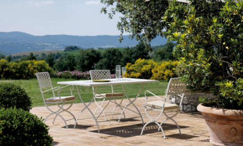 Springtime, sedia con braccioli per l'arredo outdoor