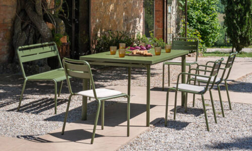 Star, sedia in alluminio per l'arredo giardino